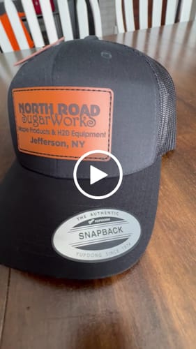 Customer video review of Premium Custom Leather Patch Hats (Wholesale)
