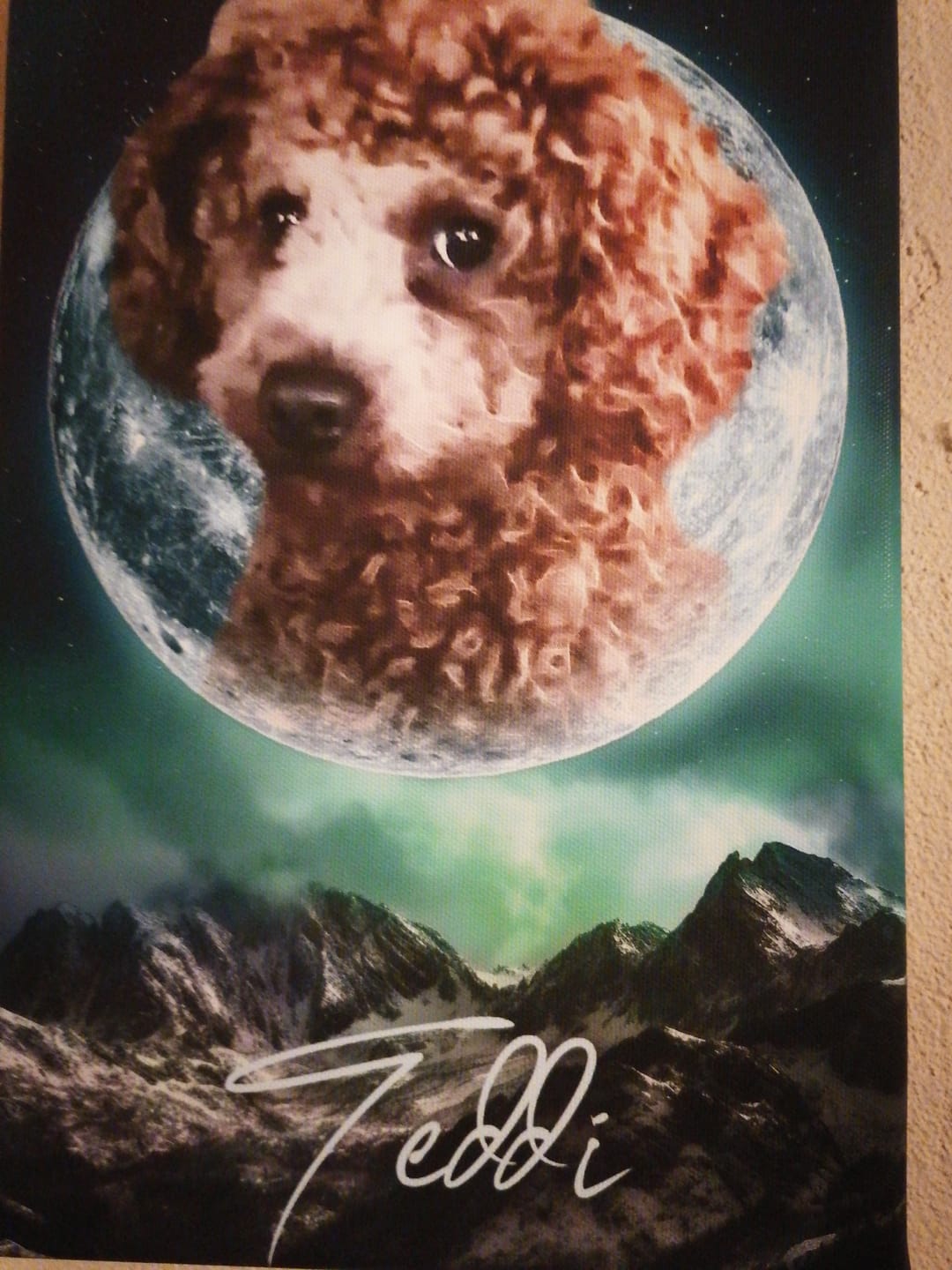 Customer photo review of Personalisiertes Portrait - Mond Stil