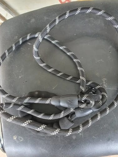 Customer photo review of Strong Reflective Dog Leash