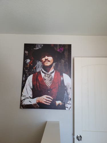 Customer photo review of Doc Holiday Wall Art