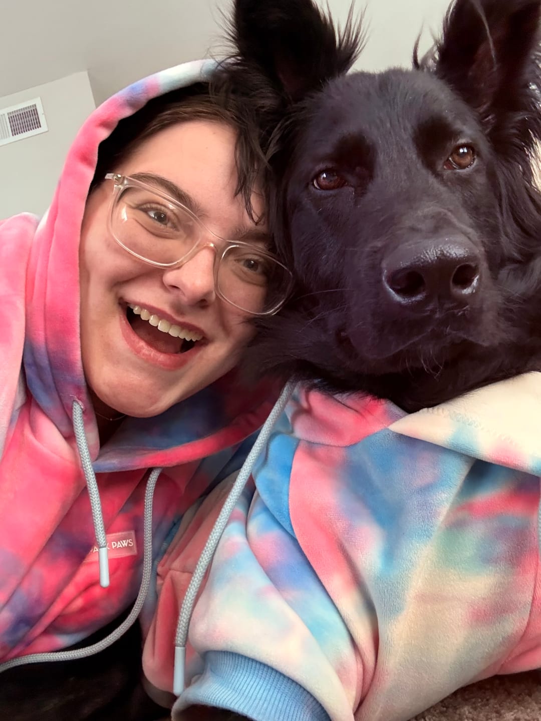 Customer photo review of Velvet Human Hoodie - Snow Cone