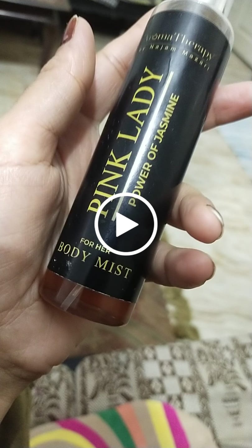 Customer video review of Pink Lady Natural Body Mist - Made With Jasmine - Signature Fragrance You Love!!