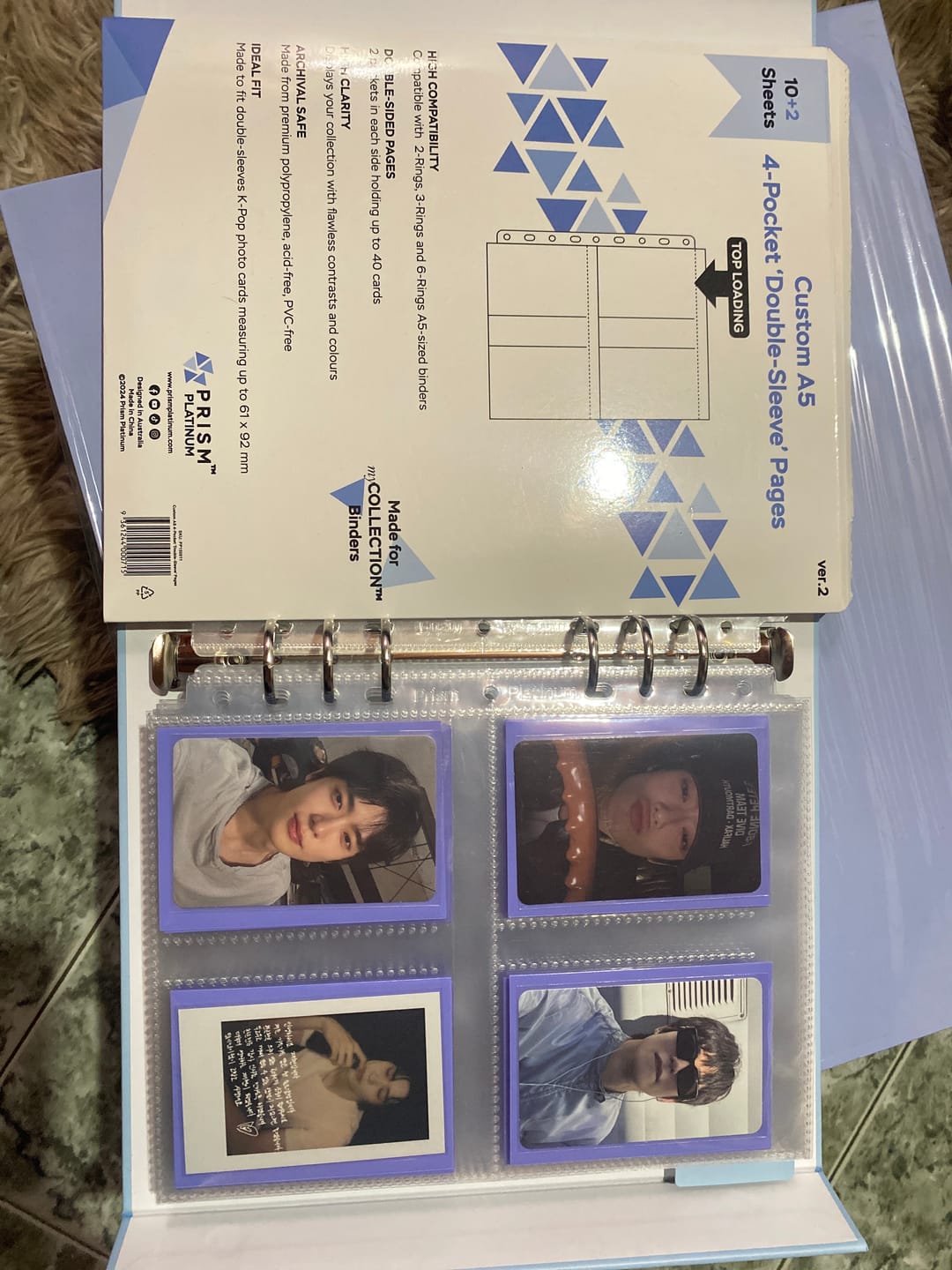 Customer photo review of [Version 2] Custom A5 pages - 4-Pocket - Double-Sleeve