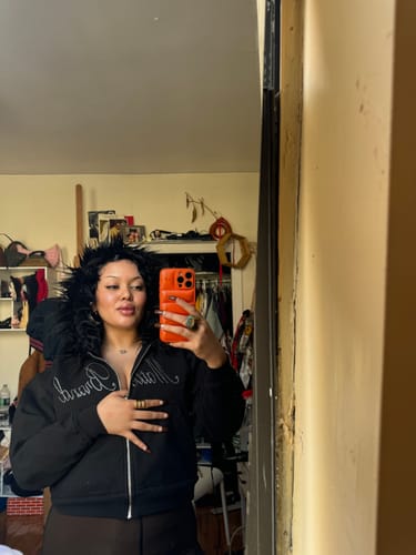 Customer photo review of BABY MATTE Hoodie in Black