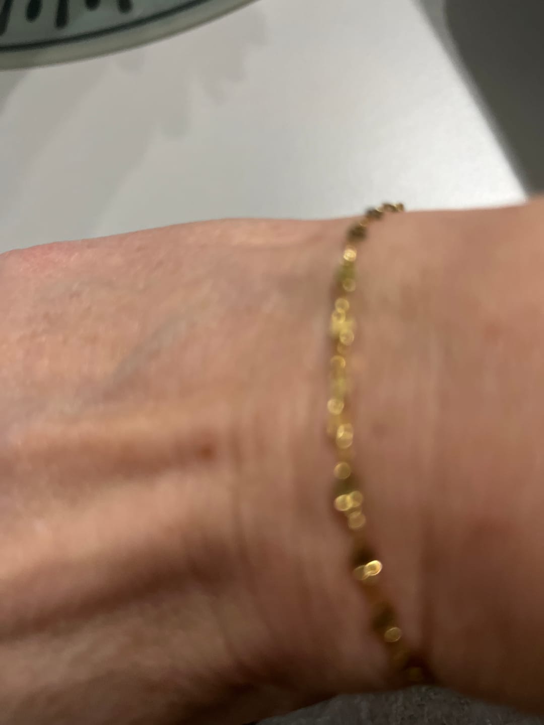 Customer photo review of Single Dainty Bracelet