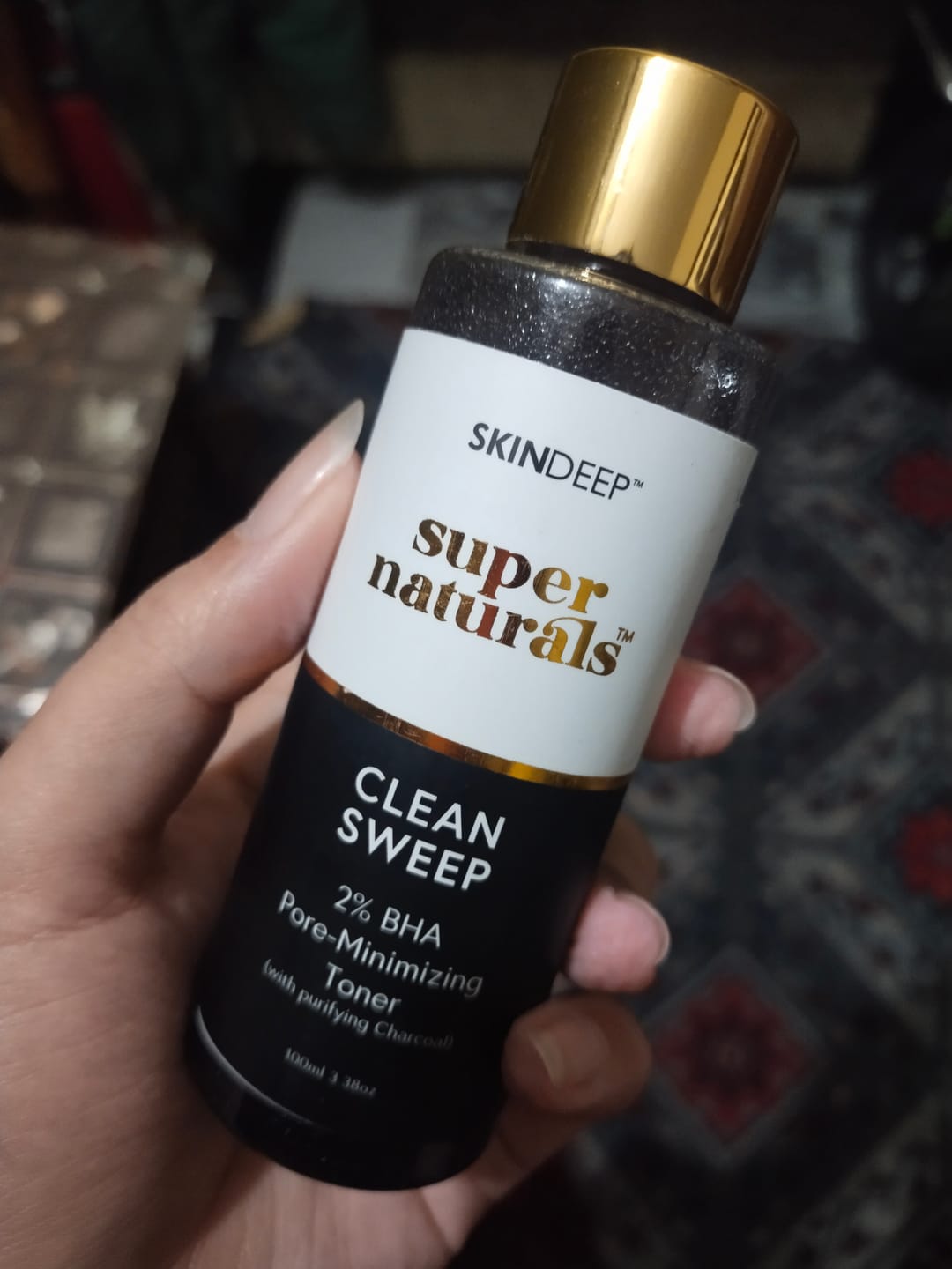 Customer photo review of CLEAN SWEEP - 2% BHA Pore-Minimizing Toner (w/ purifying Charcoal)
