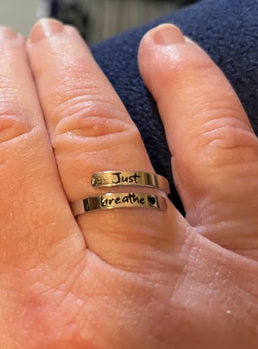 Customer photo review of Just Breathe Ring