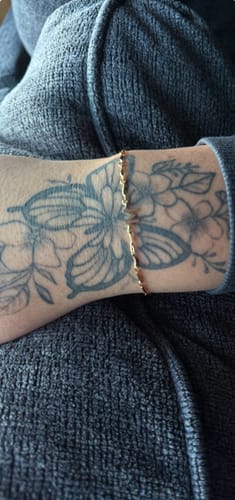 Customer photo review of Gold filled medium initial add on