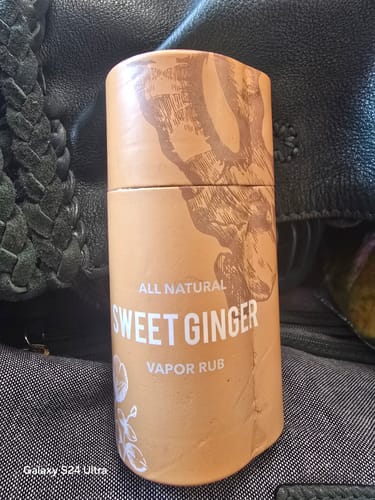 Customer photo review of Sweet Ginger Vapor Rub