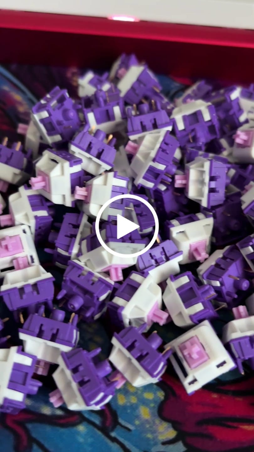 Customer video review of UNIKEYS X HMX PURPLE DAWN LINEAR SWITCH FACTORY LUBED EDITION (10PCS)
