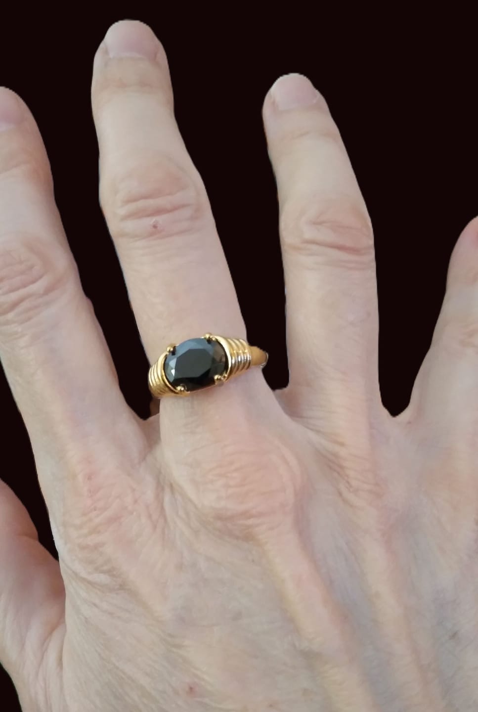 Customer photo review of 18K Gold-Filled Cubic Zirconia Ring