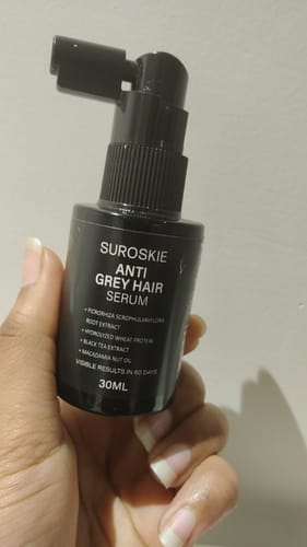Customer photo review of Suroskie ANTI-GREY Hair Serum