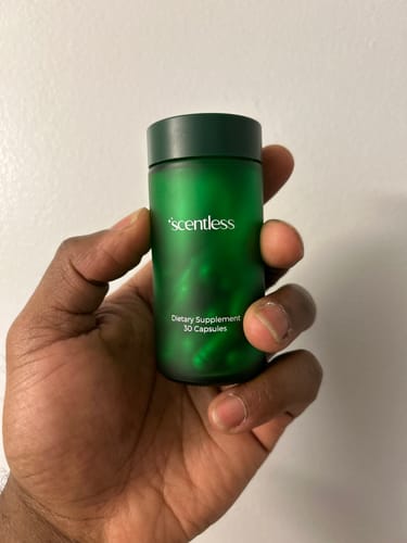 Customer photo review of Scentless Deodorant Supplement