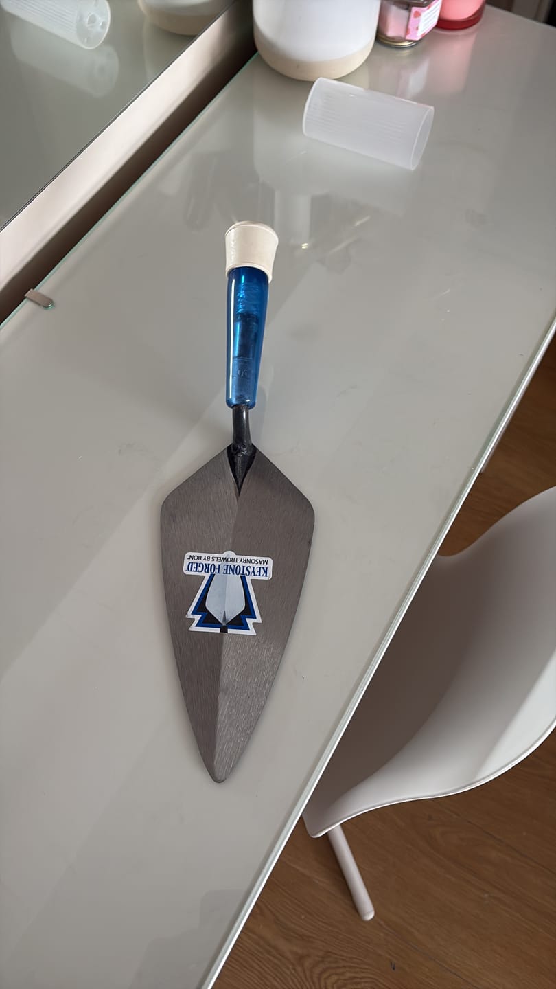 Customer photo review of Bon Tool Narrow London Brick Trowel Plastic Handle