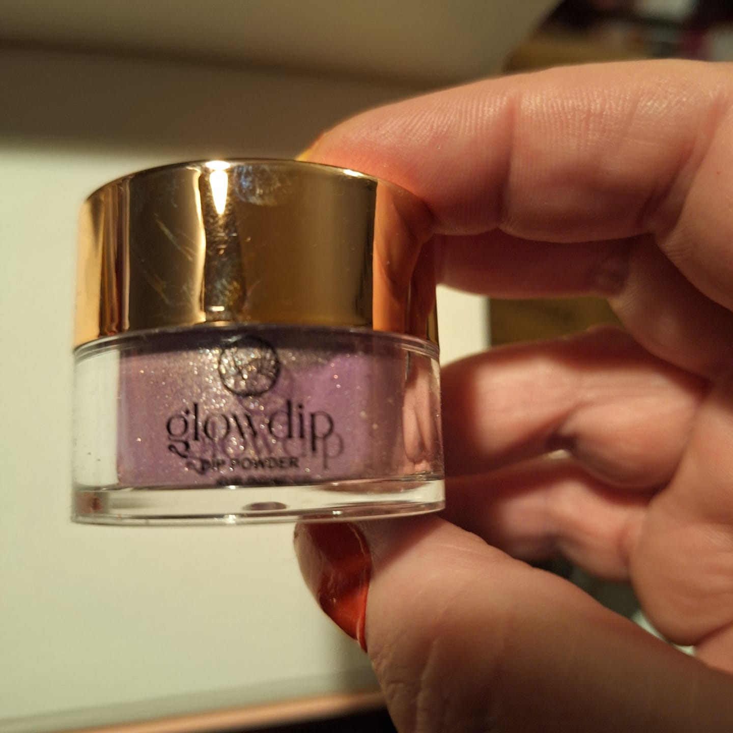 Customer photo review of Diamond Night Dipping Powder