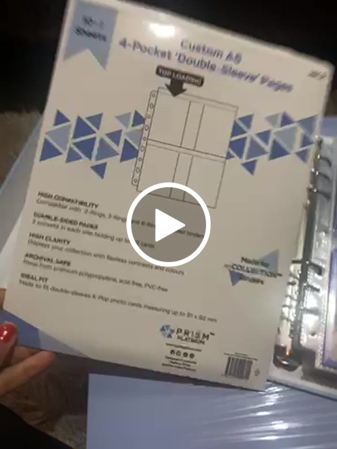 Customer video review of [Version 2] Custom A5 pages - 4-Pocket - Double-Sleeve