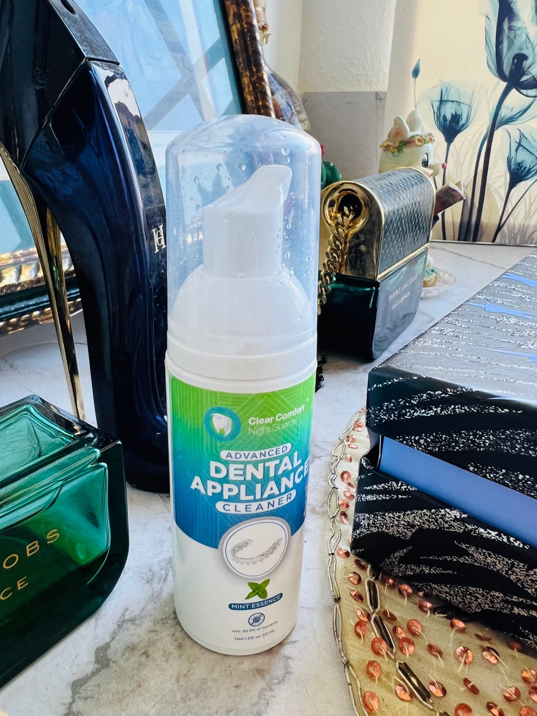 Customer photo review of Night Guard Cleaning Solution-Ideal and Safe for All Types of Dental Devices