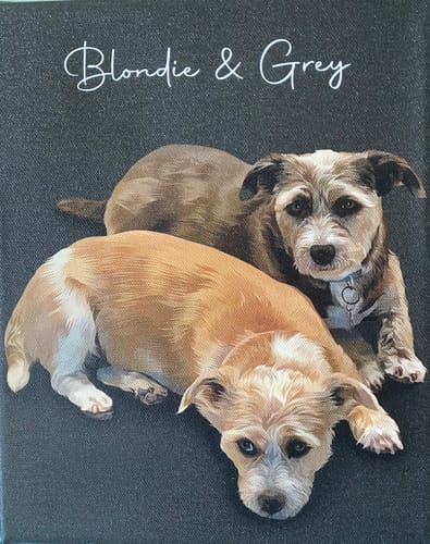 Customer photo review of Pet Art Canvas Wrap