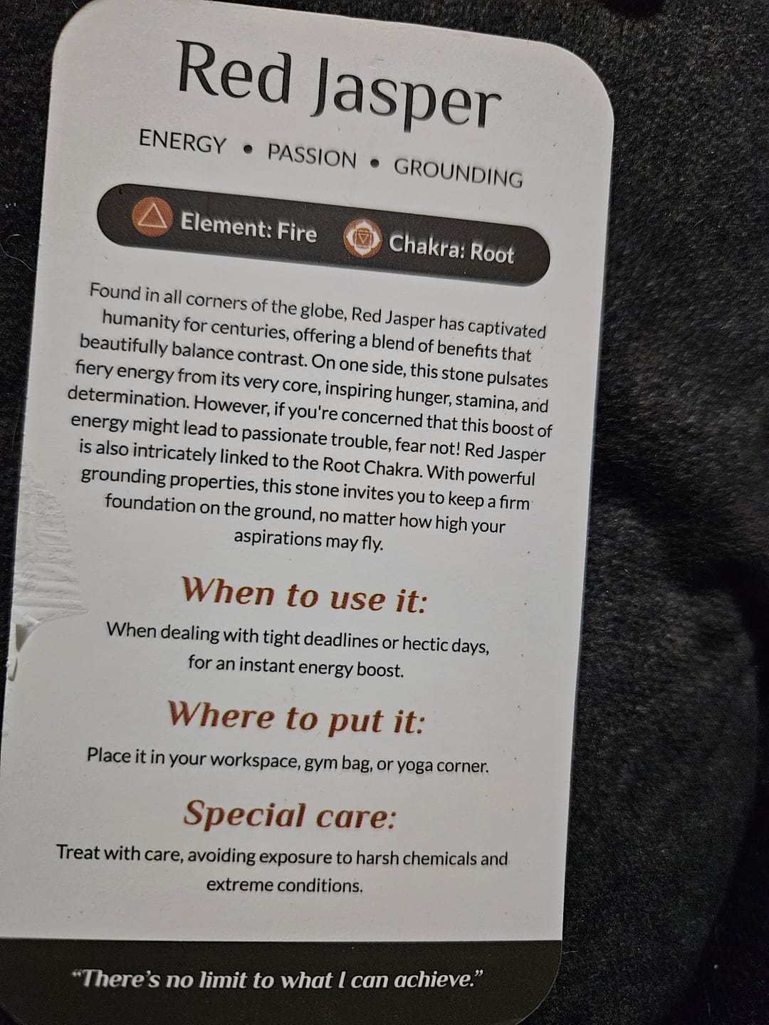 Customer photo review of The Crystal Wisdom Card Deck