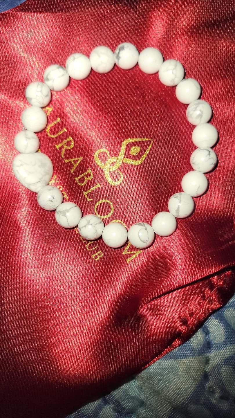 Customer photo review of White Howlite Bracelet