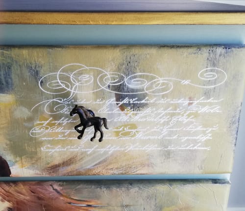 Customer photo review of Black Beauty HORSE drawer & dresser Knob 58mm x 54mm