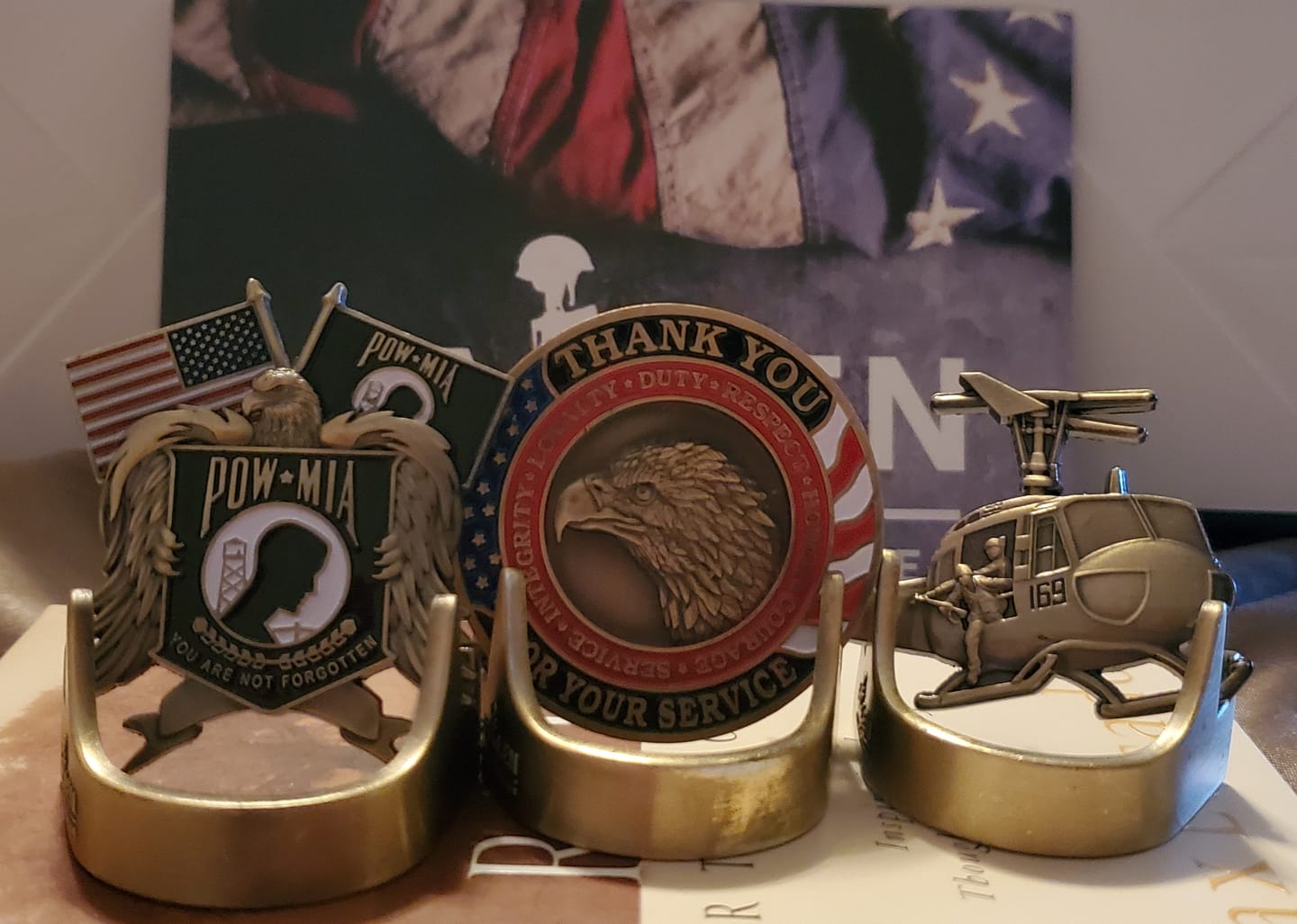 Customer photo review of Fallen Yet Not Forgotten Coin Stand