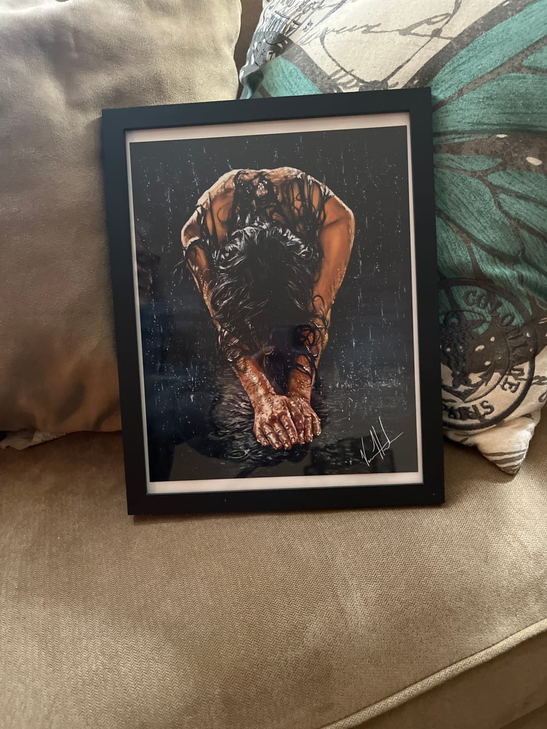 Customer photo review of Endless Dance in the Father's Hands - Brunette Version Greeting Card