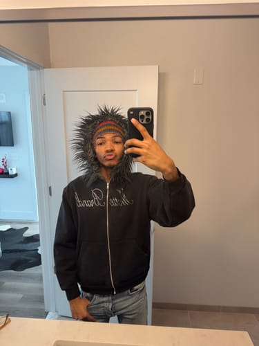 Customer photo review of BABY MATTE Hoodie in Black (unisex)