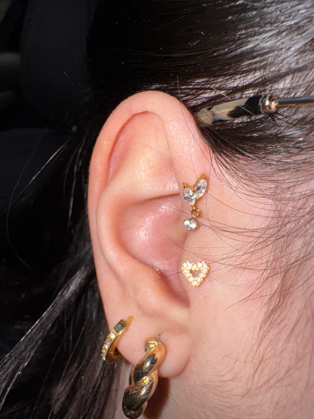 Customer photo review of Fleur Piercing | Titan