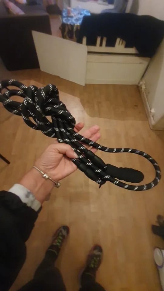 Customer photo review of Strong Reflective Dog Leash