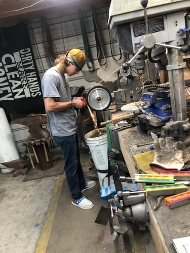 Customer photo review of 2 X 72 Inch EdgeCore Ceramic Grinding Belts