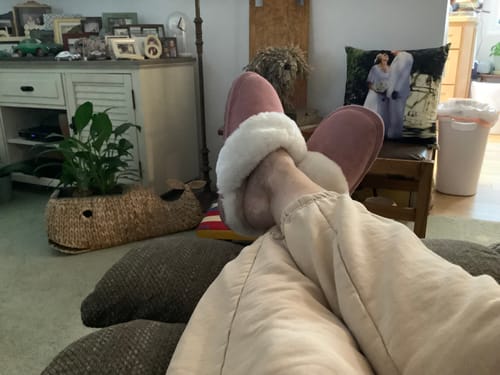 Customer photo review of Ladies Metallic Scuff