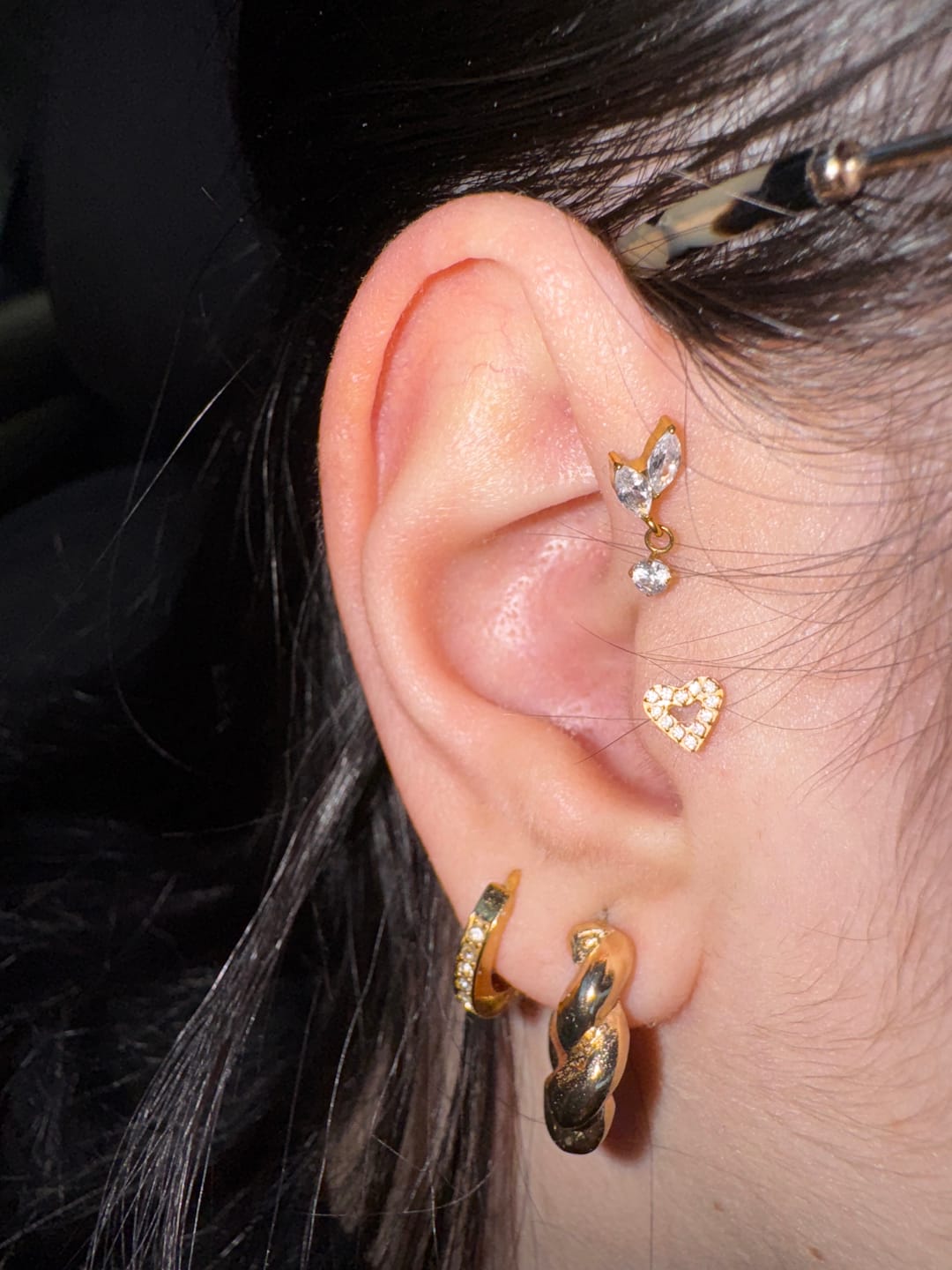 Customer photo review of Heart Piercing | Titan