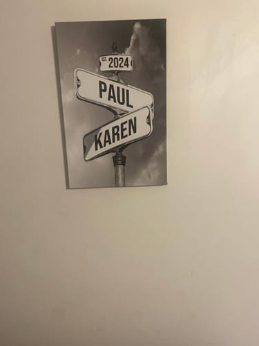 Customer photo review of COUPLES DATE OF LOVE by Cstm Canvas