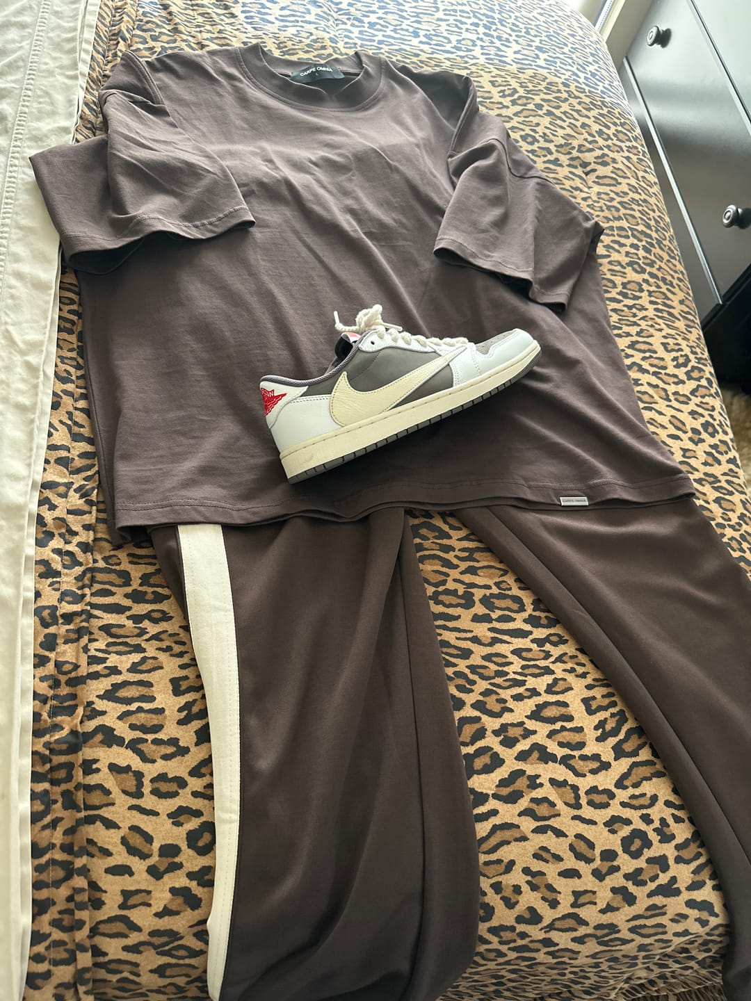 Customer photo review of Track Pants Brown