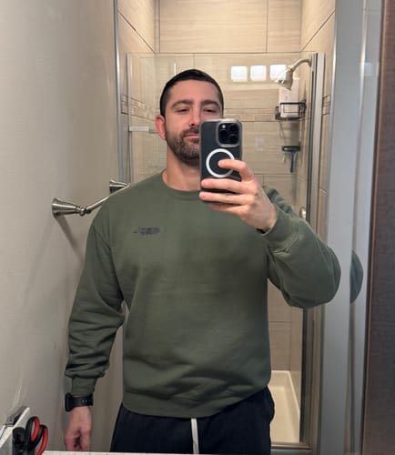 Customer photo review of Stay Relentless - Crewneck  Sweatshirt