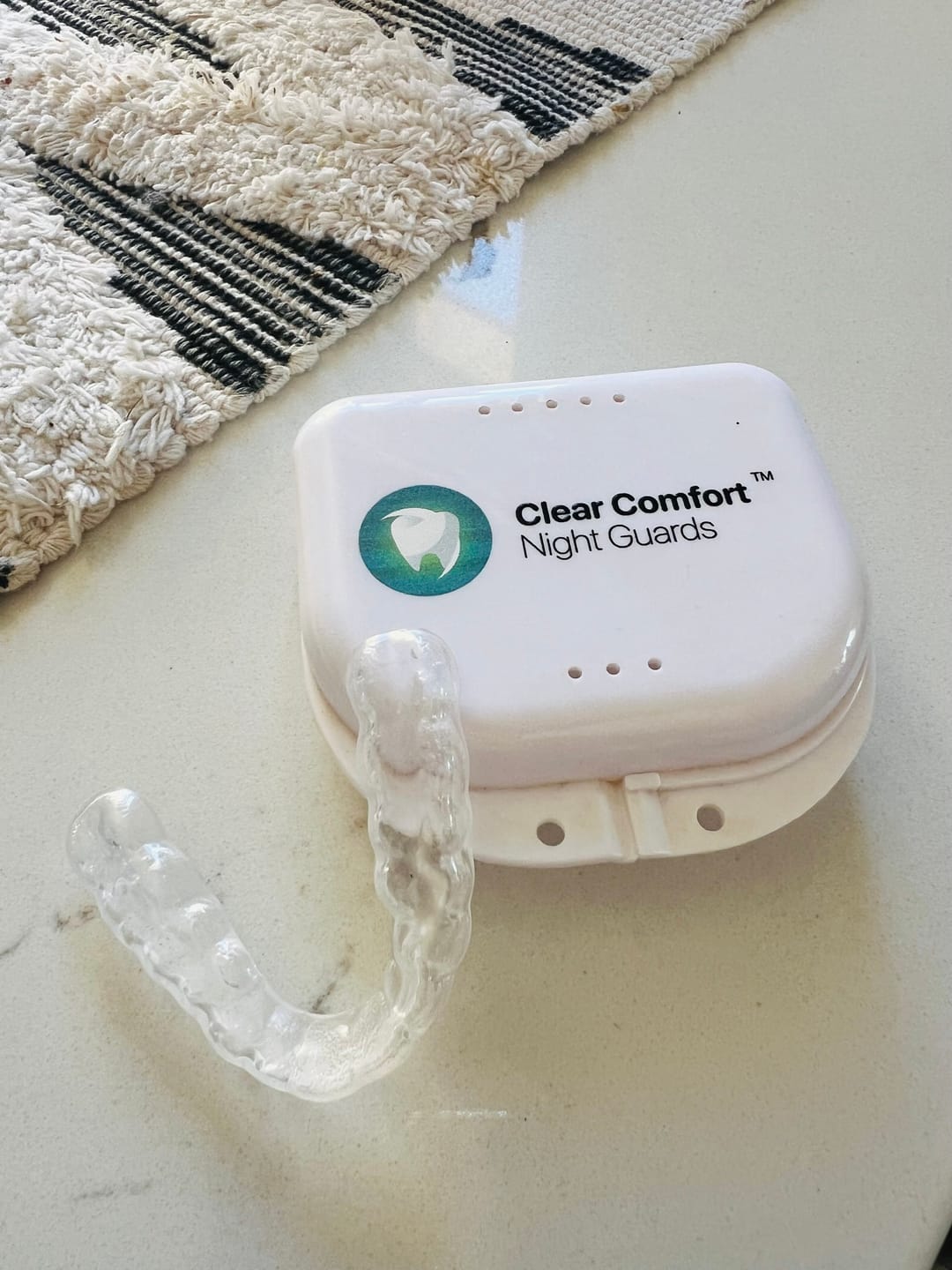 Customer photo review of 1mm Thinnest Custom Daytime Teeth Guard - Protect your Teeth Without Anyone Noticing