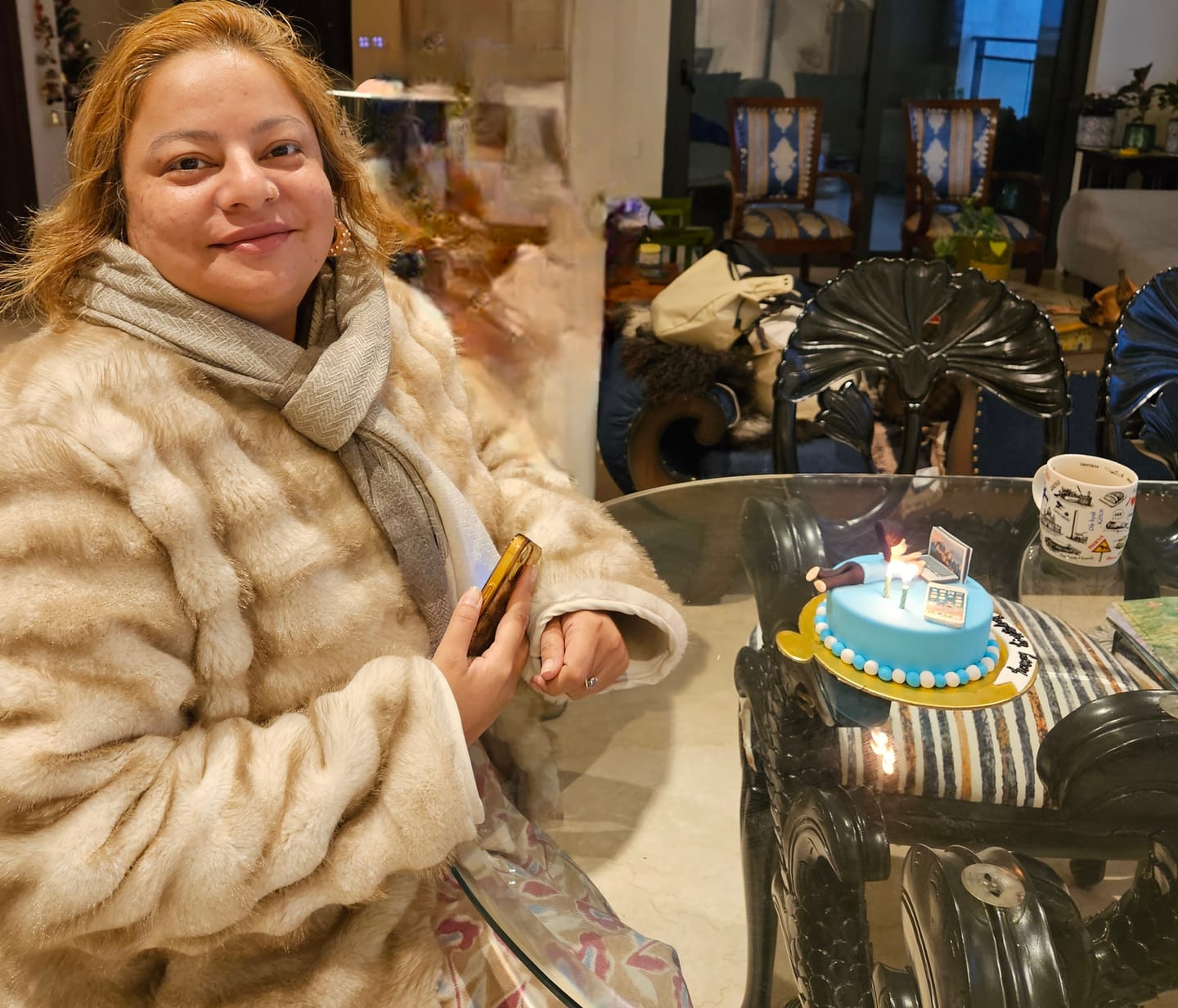 Customer photo review of Cake for a workaholic