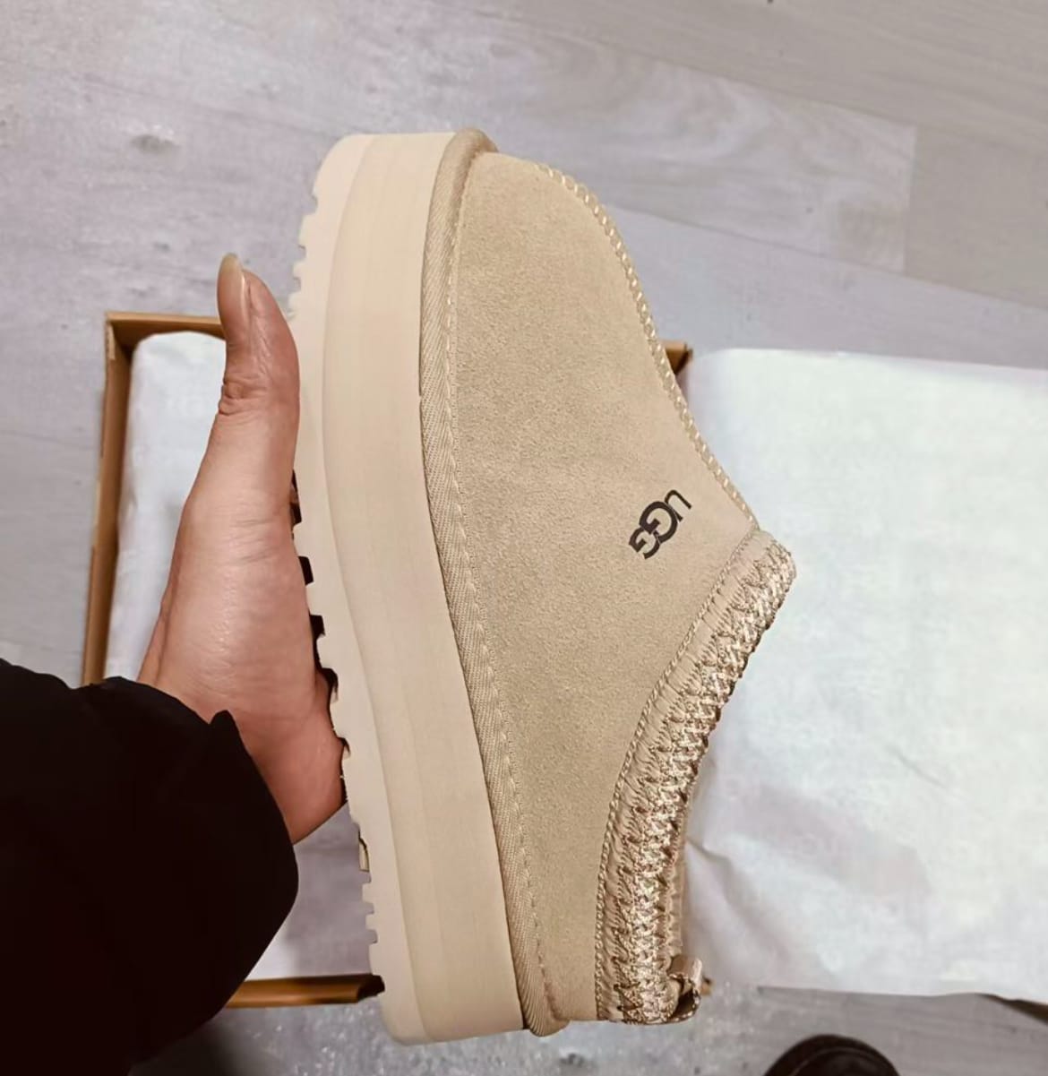 Customer photo review of UGG Tazz Slipper Mustard Seed