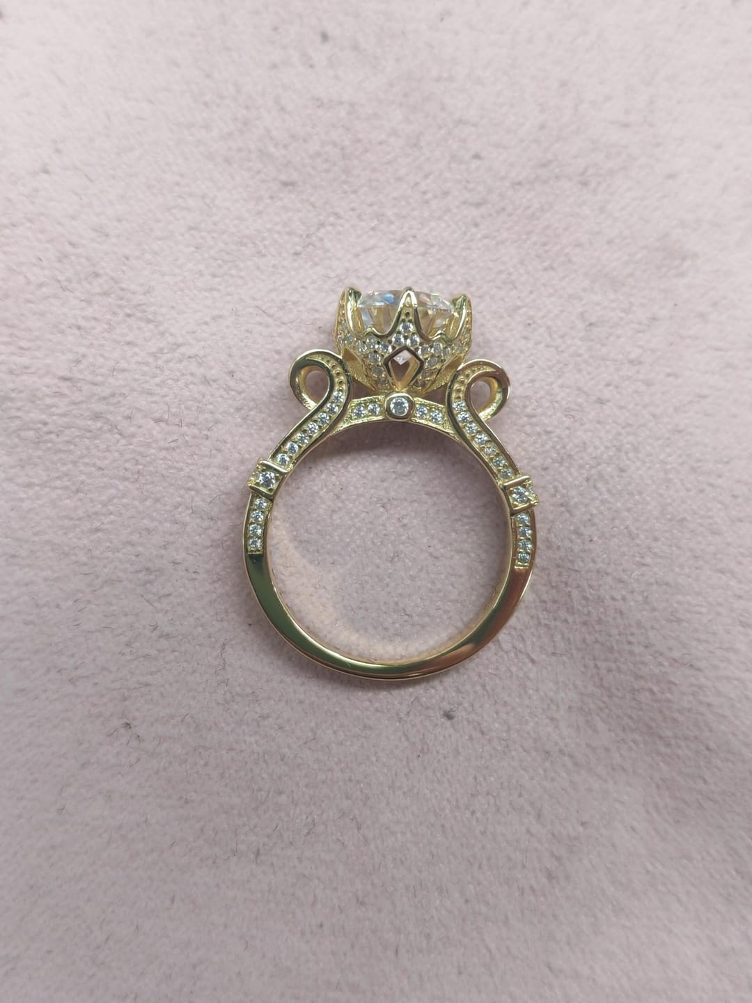 Customer photo review of S925 Moissanite 1.0~2.0 Carat Engagement Ring Promise Ring For Women