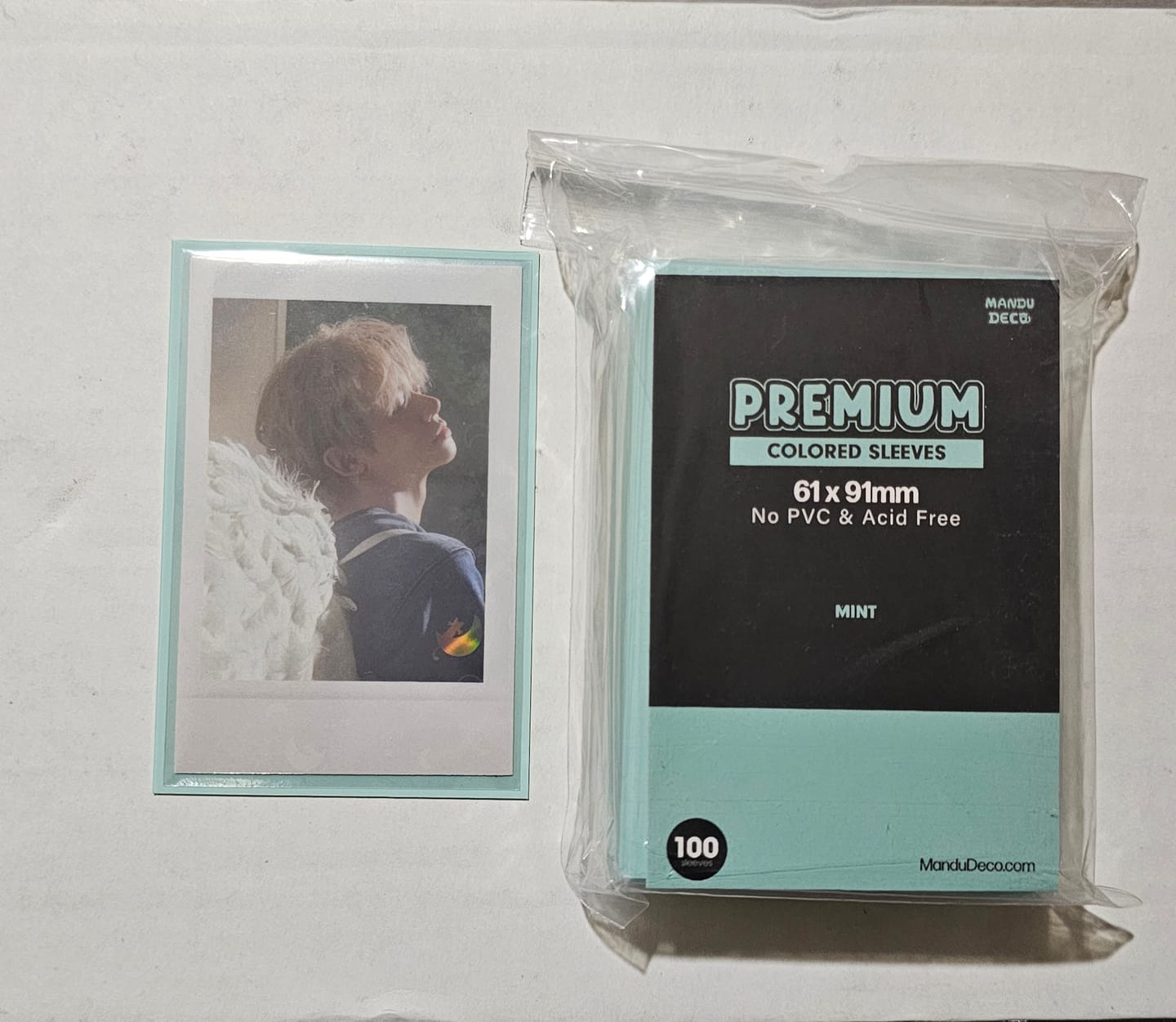 Customer photo review of COLORED PHOTOCARD SLEEVES - 61x91mm