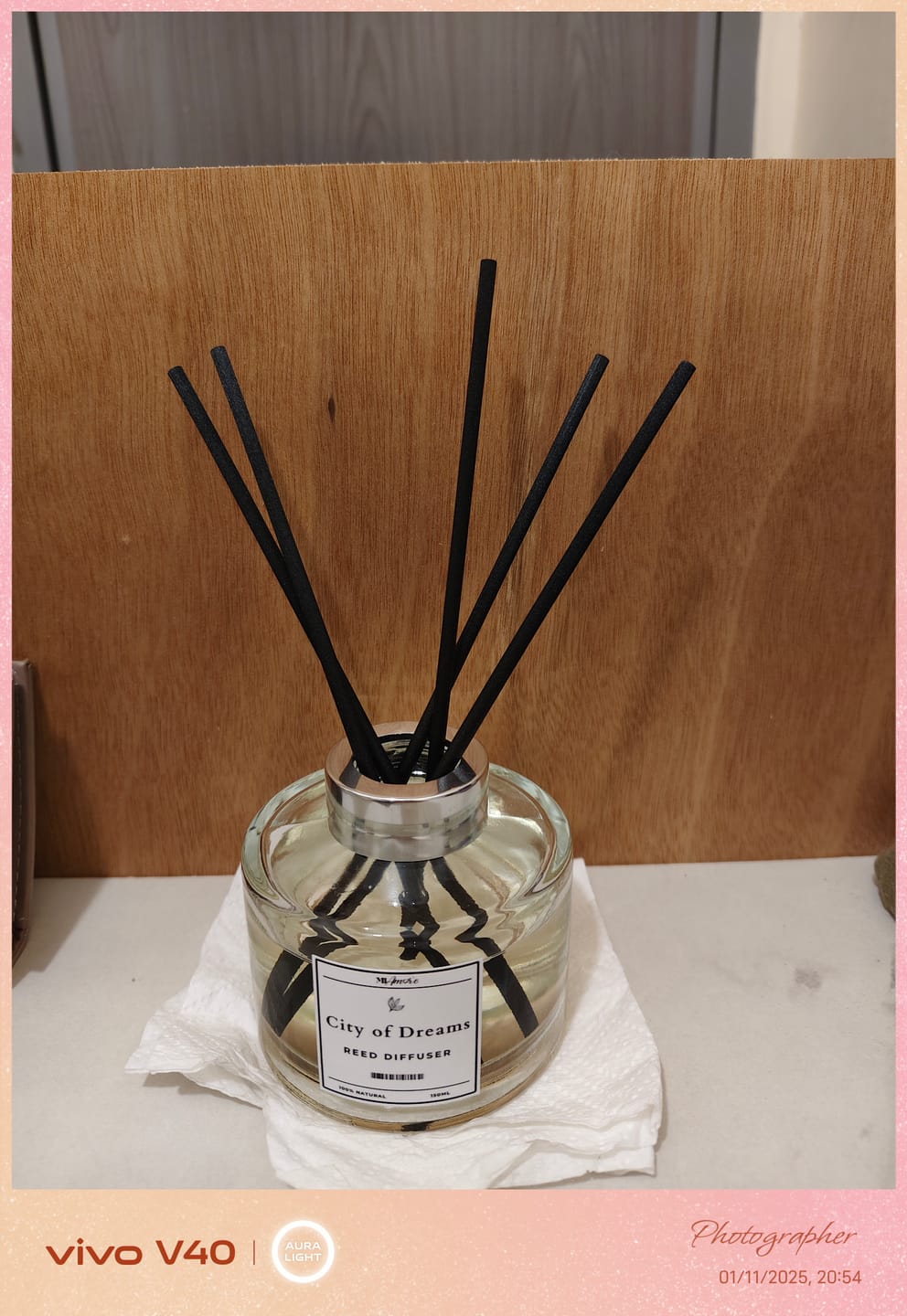 Customer photo review of Mi Amore PREMIUM REED DIFFUSER 150ML