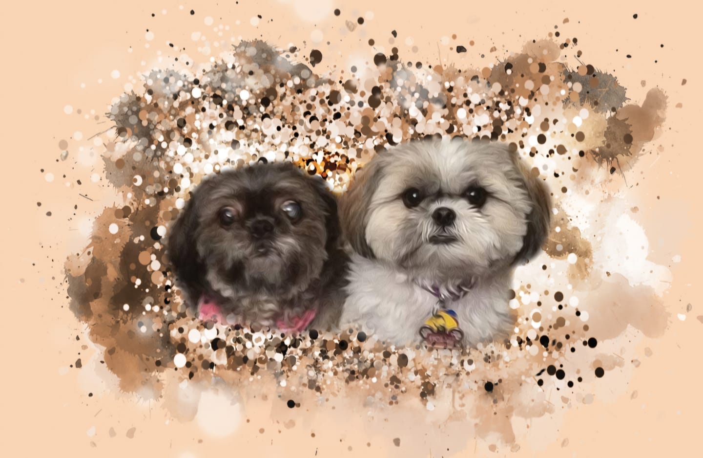 Customer photo review of Personalized Pet Art - Canvas