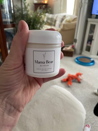 Customer photo review of Mama Bear Nerve Relief Lotion