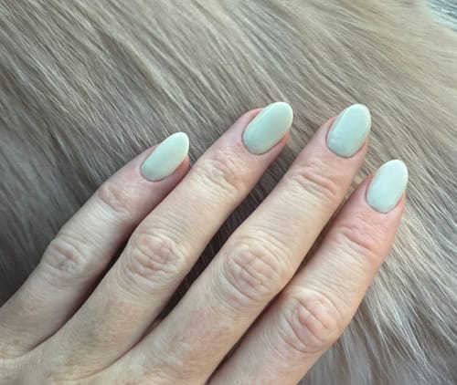 Customer photo review of Green Tea Dipping Powder