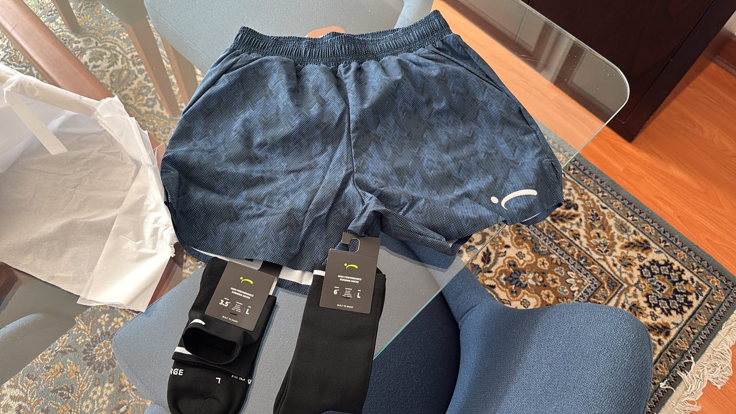 Customer photo review of High Performance Running Socks // 3.5" Anklets - Black