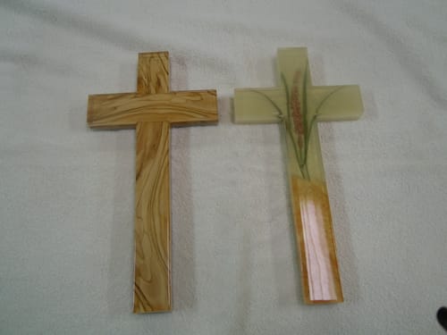 Customer photo review of 12x6x1" Cross Silicone Mold For Epoxy Resin - Medium Cross Mold