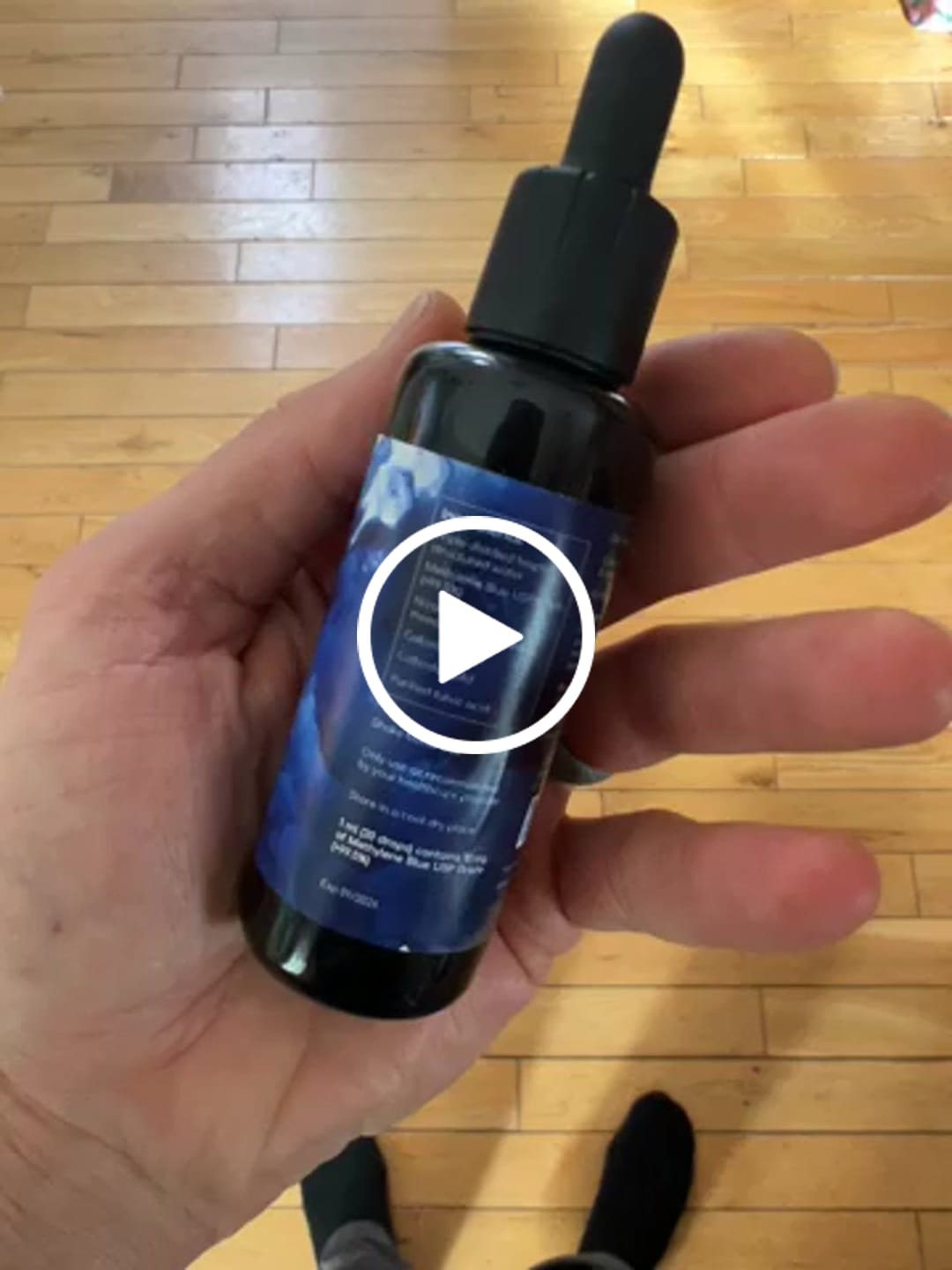 Customer video review of BioBlue: Methylene Blue Supplement - Support Brain Health & Mitochondrial Function | Red Light Therapy Synergist - 1% Solution - USP Grade