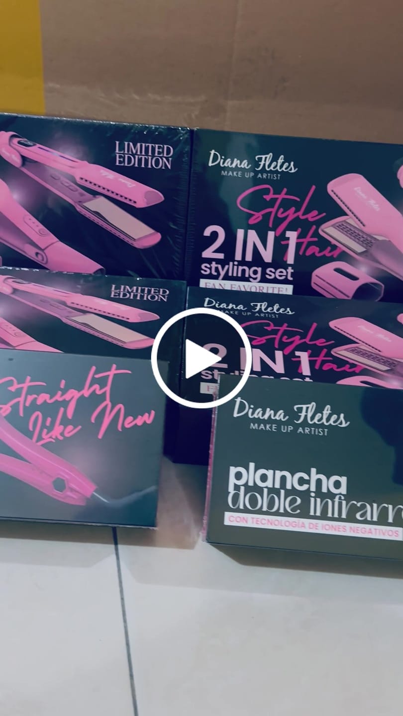 Customer video review of Set Plancha Profesional Infrarroja + Plancha 2 En 1 Para Cabello Mojado TITANIUM GALVANIZADO