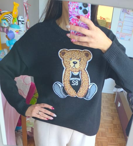 Customer photo review of Maglione Bear basic - nero
